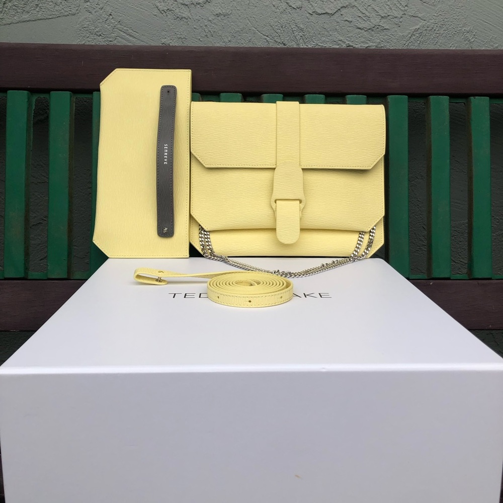 Senreve Yellow Leather Bag - Picture 10 of 11